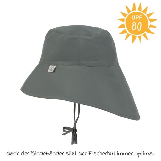 Lässig Cappello da sole con protezione per il collo SPF Cappello a collo lungo con protezione solare - Oliva profonda - Taglia 43/45