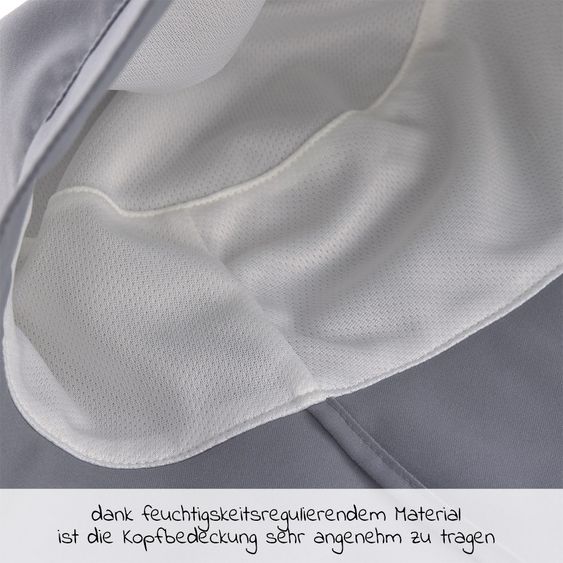 Lässig Sonnen-Hut mit Nackenschutz LSF Sun Protection Long Neck Hat - Grey - Gr. 43/45