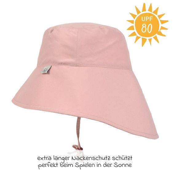Lässig Sun hat with neck protection SPF Sun Protection Long Neck Hat - Peach - Size 43/45