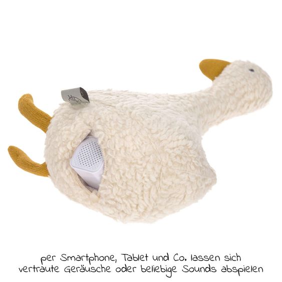 Lässig Spieluhr aus Bio-Baumwolle mit Bluetooth-Lautsprecher - Tiny Farmer Goose
