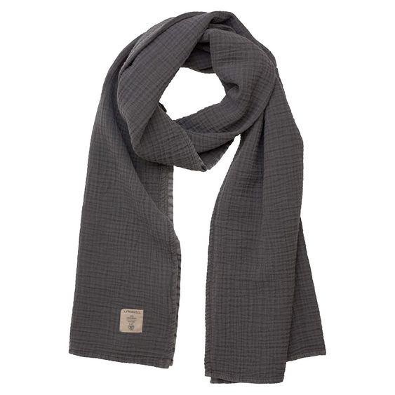 Lässig Nursing Scarf Muslin Nursing Scarf 70 x 230 cm - Antracite
