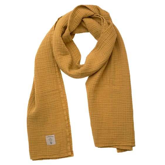 Lässig Stillschal Muslin Nursing Scarf 70 x 230 cm - Mustard