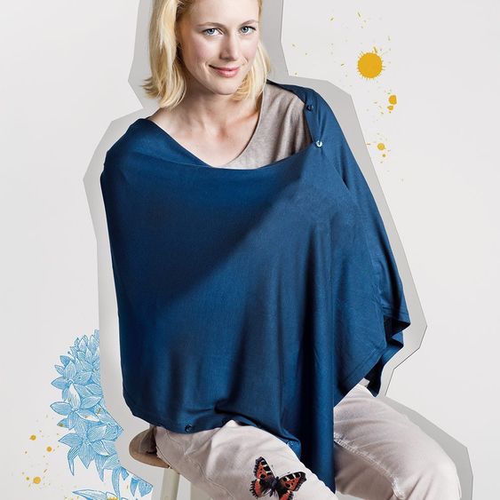 Lässig Stilltuch Nursing Cover - Blue