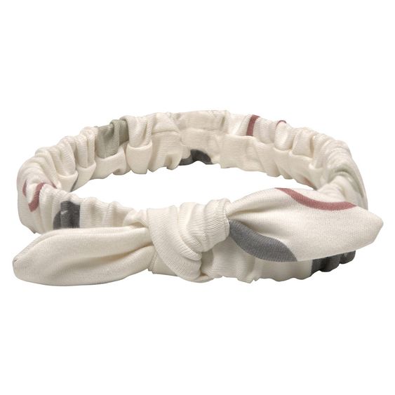 Lässig Stirnband aus Bio-Baumwolle - Circles Offwhite - Gr. 4-12 Monate