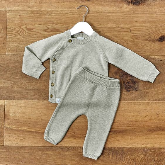 Lässig Strick-Hose GOTS - Garden Explorer Grey - Gr. 50/56