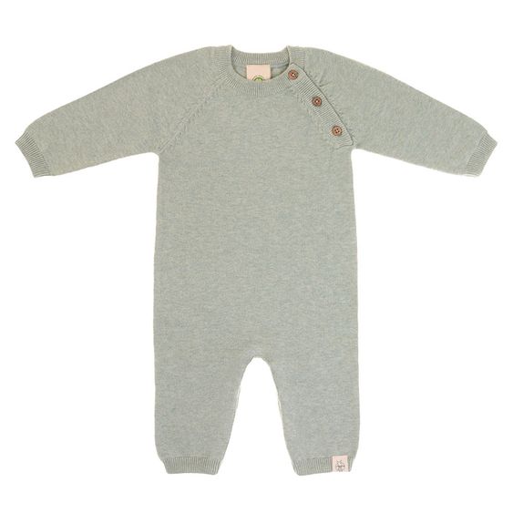 Lässig Strick-Overall GOTS - Garden Explorer Aqua Grey - Gr. 50/56
