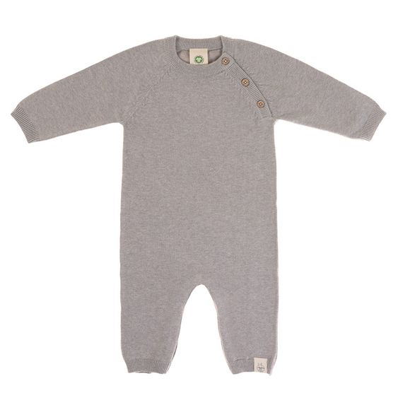 Lässig Strick-Overall GOTS - Garden Explorer Grey - Gr. 50/56
