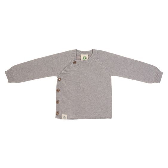 Lässig Strick-Pullover Kimono GOTS - Garden Explorer Grey - Gr. 50/56