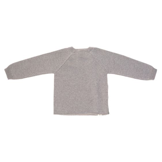 Lässig Strick-Pullover Kimono GOTS - Garden Explorer Grey - Gr. 50/56
