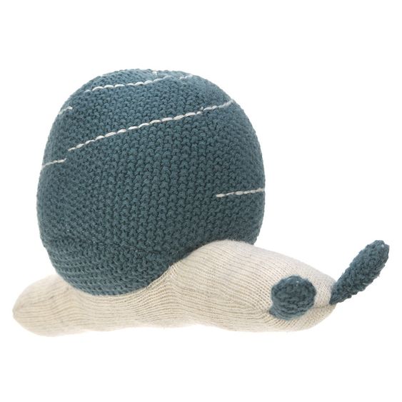 Lässig Strick-Spieltier aus Bio-Baumwolle mit Rassel - Garden Explorer Snail