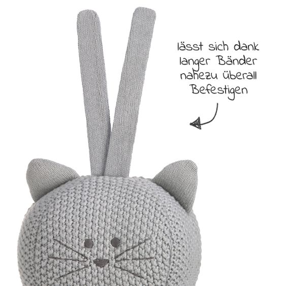 Lässig Strick-Spieluhr aus Bio-Baumwolle - Little Chums Cat
