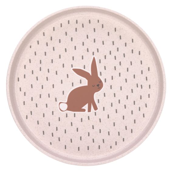 Lässig Teller Plate - Little Forest Rabbit - Rose