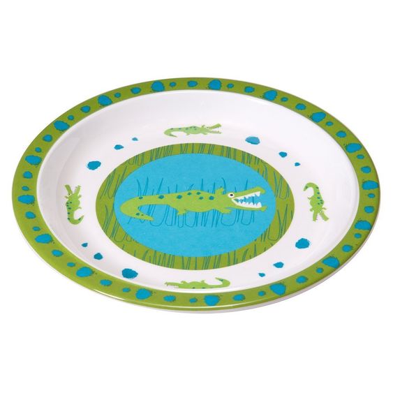 Lässig Plate non-slip 21 cm - Crocodile Granny