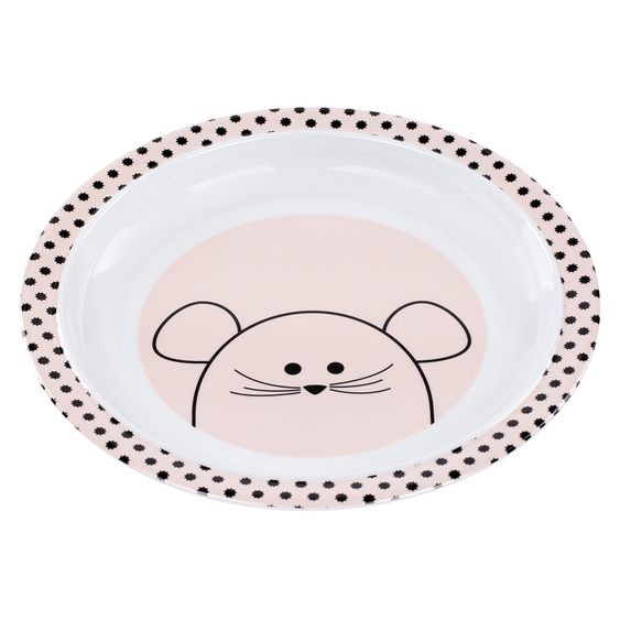 Lässig Plate non-slip 21 cm - Little Chums Mouse