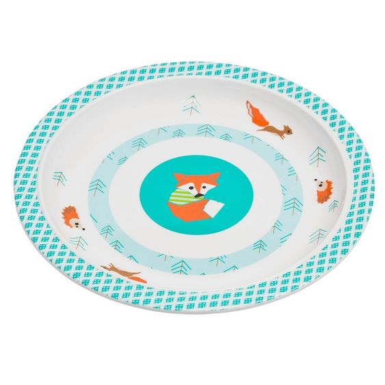 Lässig Teller rutschfest 21 cm - Little Tree Fox