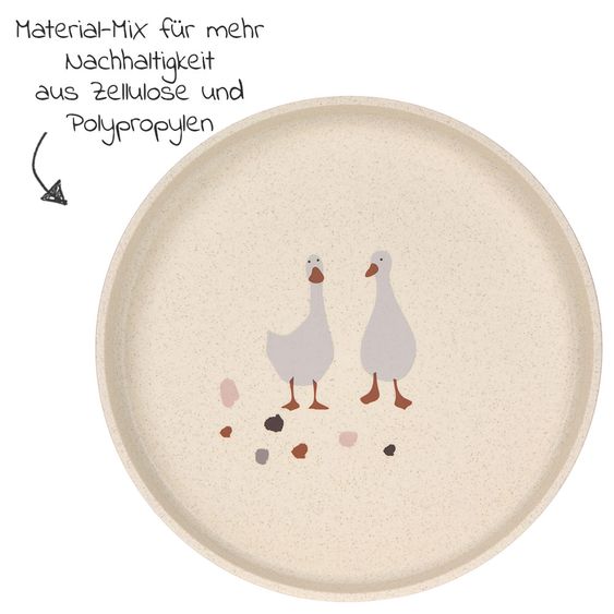 Lässig Teller rutschfest - Tiny Farmer - Sheep & Goose
