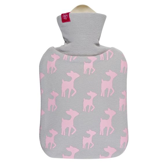 Lässig Wärmflasche 0,8 l - Lela Allover Rosa