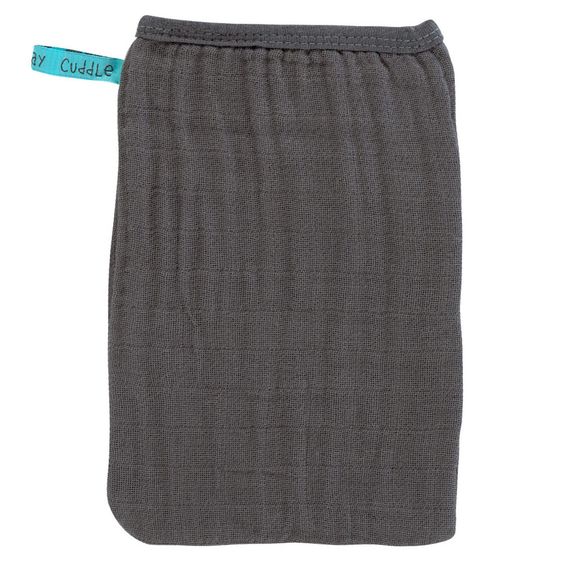 Lässig Waschhandschuh 3er Pack Muslin - Anthracite
