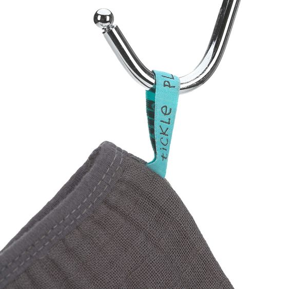 Lässig Waschhandschuh 3er Pack Muslin - Anthracite