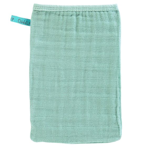 Lässig Waschhandschuh 3er Pack Muslin - Mint
