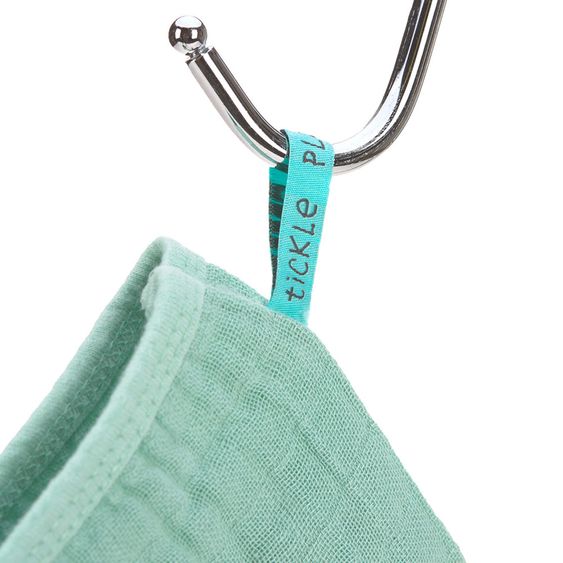 Lässig Waschhandschuh 3er Pack Muslin - Mint