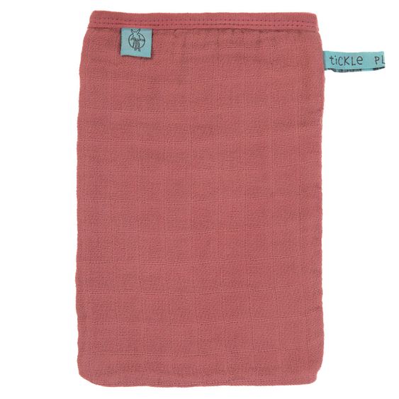 Lässig Waschhandschuh 3er Pack Muslin - Rosewood
