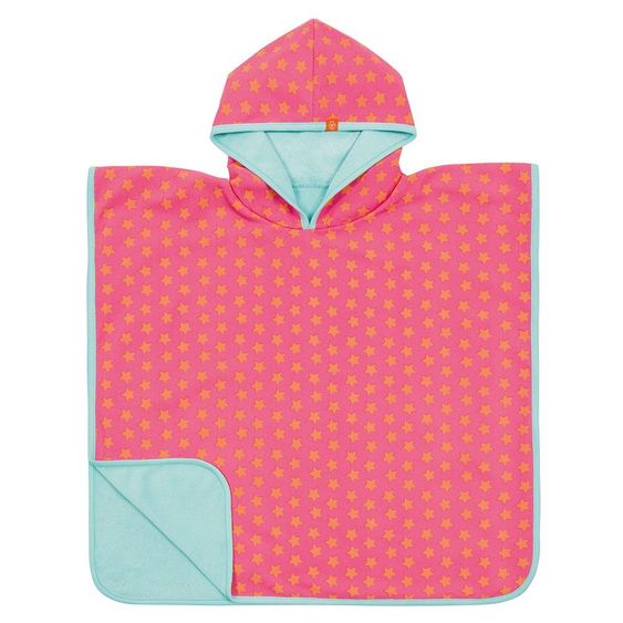 Lässig Poncho da bagno reversibile - Stelle di pesca