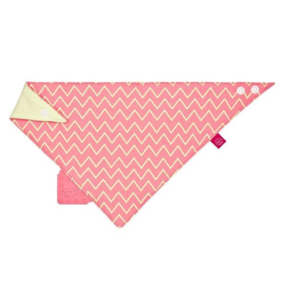 Lässig Wende-Bandana mit Beißecke - Zigzag Red
