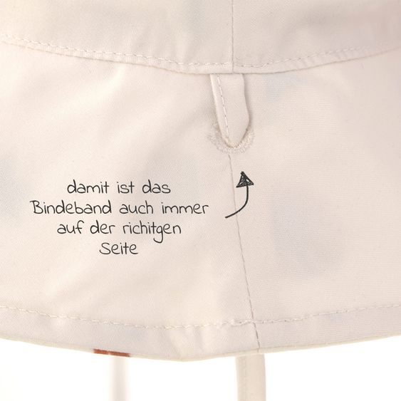 Lässig Wende-Hut LSF Sun Protection Bucket Hat - Botanical Offwhite - Gr. 43/45
