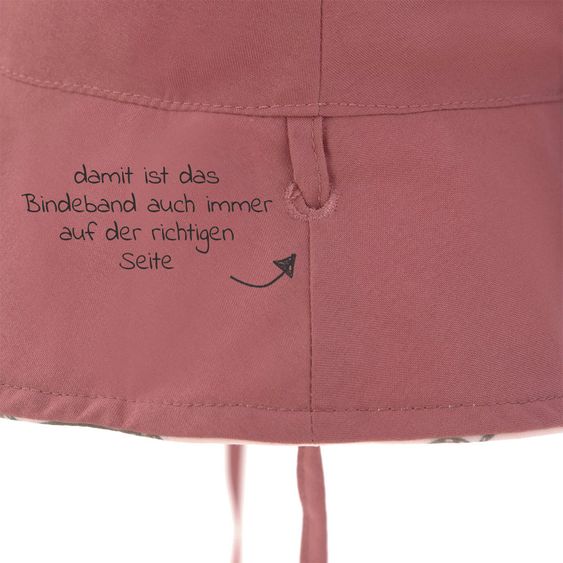 Lässig Wende-Hut LSF Sun Protection Bucket Hat - Octopus Rose - Gr. 43/45