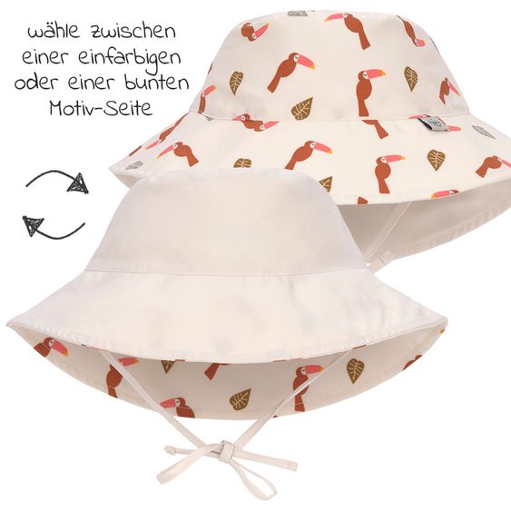 Lässig Wende-Hut LSF Sun Protection Bucket Hat - Toucan Offwhite - Gr. 46/49
