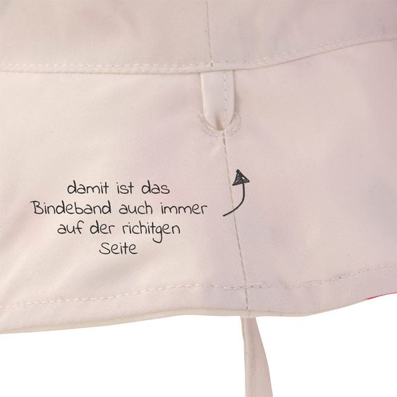 Lässig Wende-Hut LSF Sun Protection Bucket Hat - Toucan Offwhite - Gr. 46/49