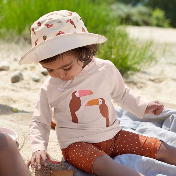 Lässig Wende-Hut LSF Sun Protection Bucket Hat - Toucan Offwhite - Gr. 46/49