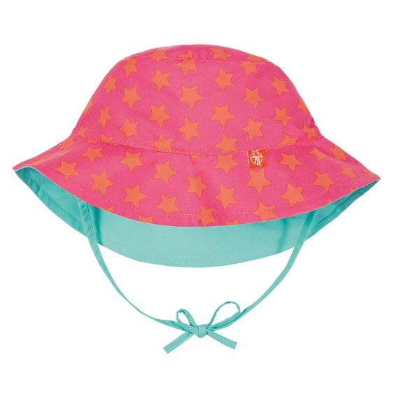 Lässig Wende-Hut - Peach Stars - Gr. 0 - 6 M