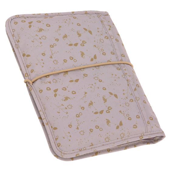 Lässig Wickel-Kit für Unterwegs Changing Pouch - Flowers Lilac