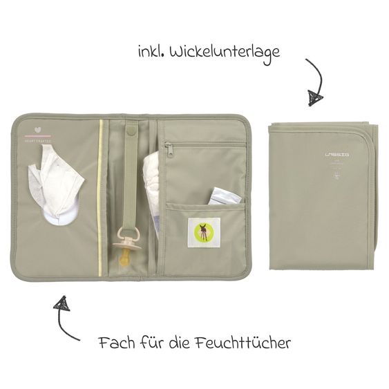 Lässig Wickel-Kit für Unterwegs Changing Pouch - Mint