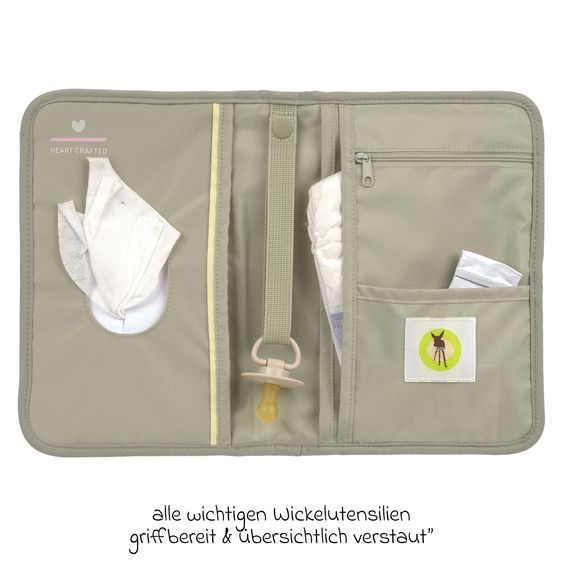 Lässig Wickel-Kit für Unterwegs Changing Pouch - Mint
