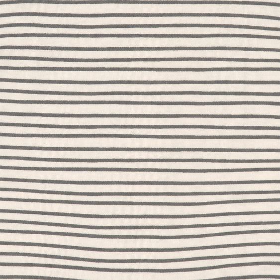 Lässig Wickelbody Langarm aus Bio-Baumwolle - Striped Grey Anthracite - Gr. 50/56