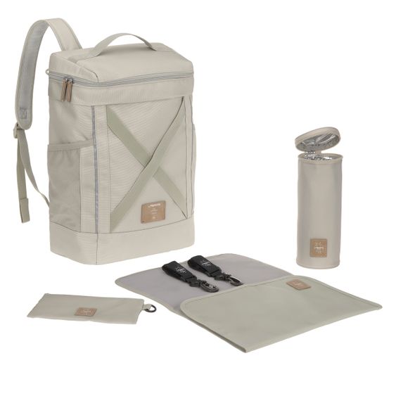 Lässig Wickelrucksack Cross Backpack - Light Olive