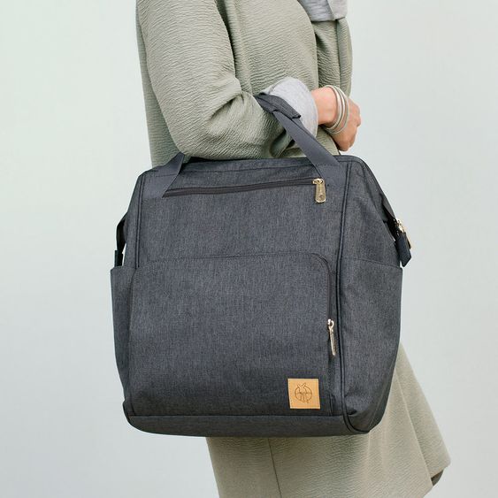 Lässig Wickelrucksack Glam Goldie Backpack - Anthracite