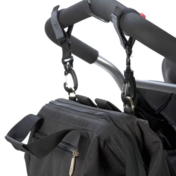 Lässig Wickelrucksack Glam Goldie Backpack - Black