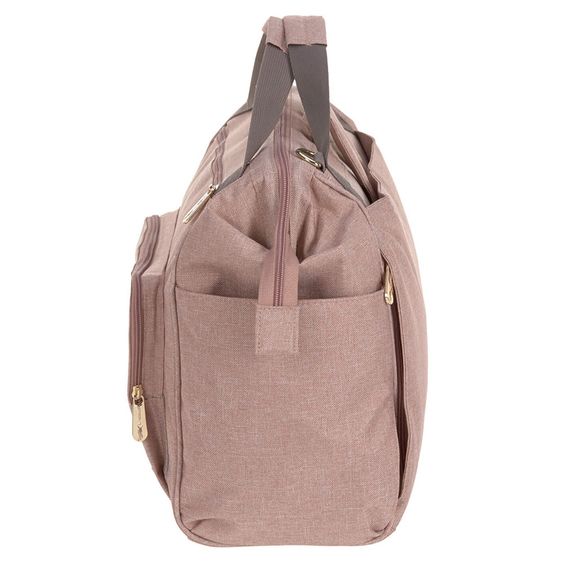 Lässig Wickelrucksack Glam Goldie Twin Backpack - Rose