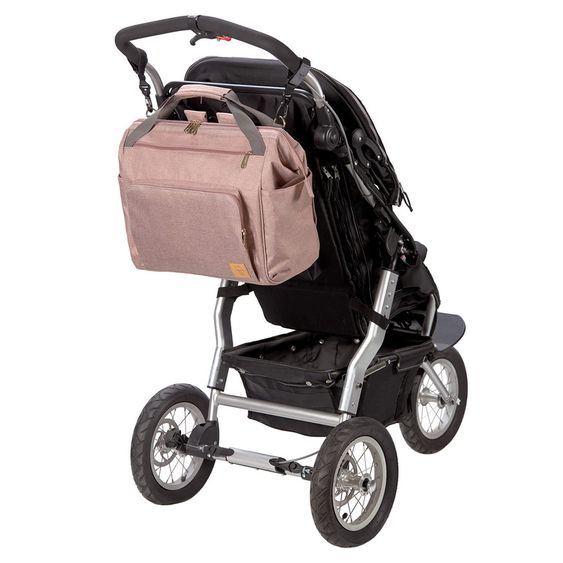 Lässig Wickelrucksack Glam Goldie Twin Backpack - Rose