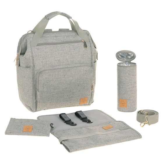 Lässig Wickelrucksack Green Label Glam Goldie Backpack - Boucle Beige