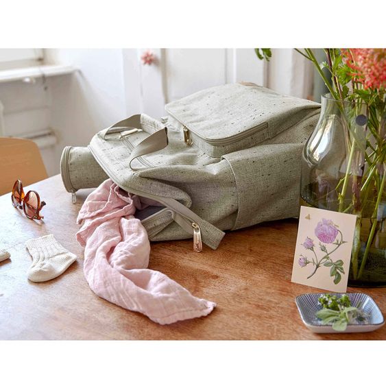 Lässig Wickelrucksack Green Label Glam Goldie Backpack - Boucle Beige