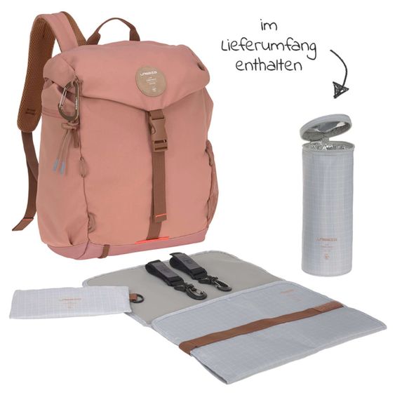 Lässig Green Label Outdoor Backpack + FREE Nursing Scarf - Cinnamon