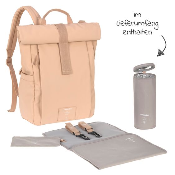Lässig Wickelrucksack Green Label Rolltop Up Backpack - Limited Edition - Peach Rose