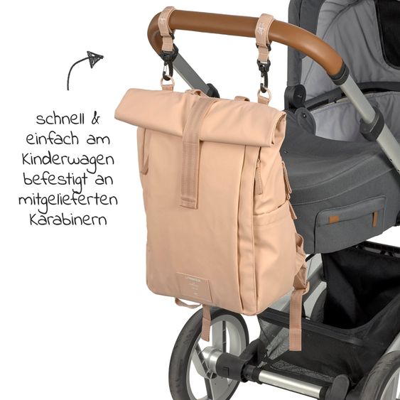Lässig Wickelrucksack Green Label Rolltop Up Backpack - Limited Edition - Peach Rose
