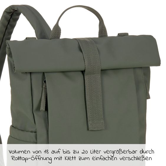 Lässig Green Label Rolltop Up Backpack - Olive