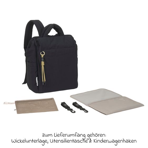 Lässig Wickelrucksack Minoa Backpack - Black
